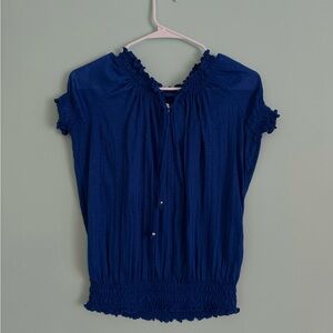 Elegant Blue Women's Top